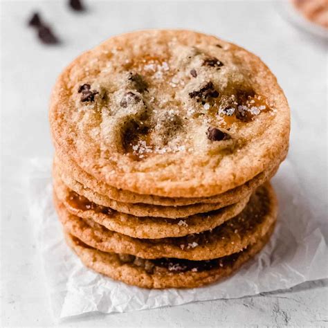 Chewy Salted Caramel Chocolate Chip Cookies Delicious Little Bites