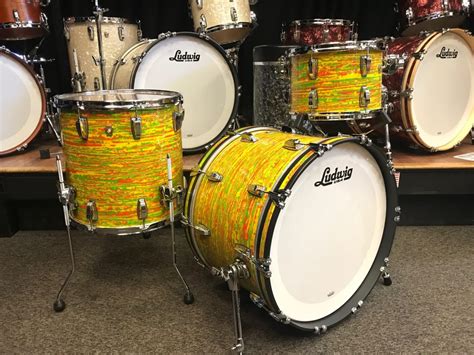 Ludwig Drums Sets Classic Maple Ltd Citrus Mod Fab 13 16 22 Kit