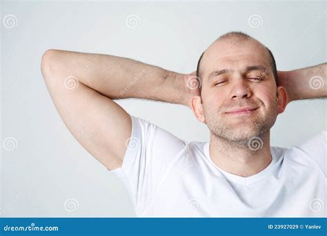 Man In Dreams Stock Image Image Of Portrait Dream Muscular 23927029