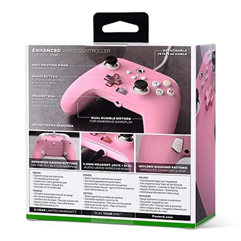 Powera Enhanced Wired Controller For Xbox Pink Gamepad Wired Video