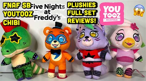 Fnaf Security Breach Chibi Youtooz Plushies Full Set Of 4 Review