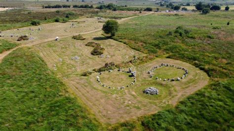 Aerial Photo Of Beaghmore Neolithic Stone Circles Tyrone Northern