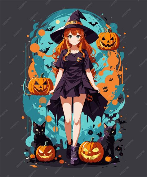 Premium Vector Illustration Of A Halloween Anime Custom Design