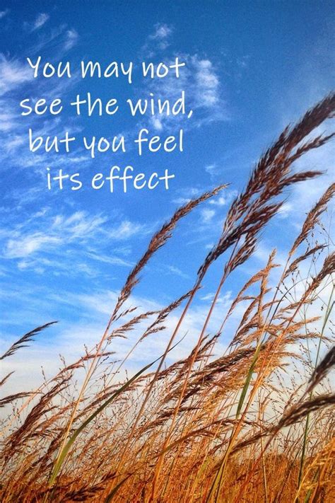 You May Not See The Wind But You Feel Its Effect How Are You Feeling