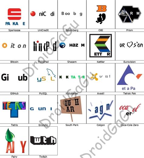 Level 21 Logo Quiz Answers - Bubble - DroidGaGu