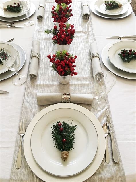 Bellagrey Designs A Silver And White Christmas Tablescape