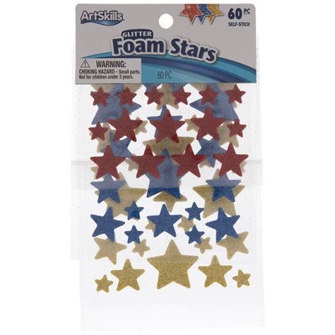 Glitter Foam Star Stickers Hobby Lobby 560987