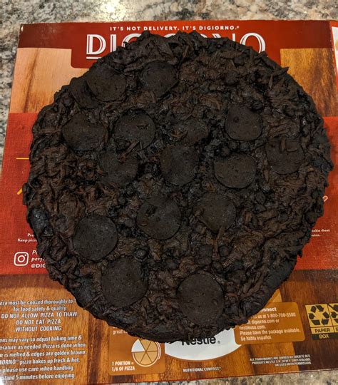 Forgetting About Your Pizza For 8 Hours Burnt So Bad It Looks Like A