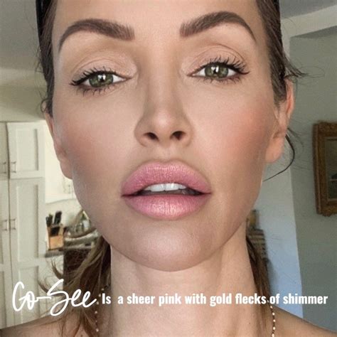 Go See Sheer Pale Pink With Gold And Rose Shimmer Lip Fillers Lip