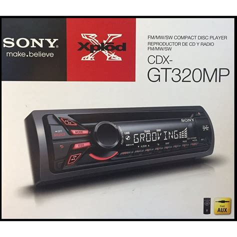 Sony Xplod Cdx Gt320mp Car Cd Receiver With 52x4 Watt Amp And Front Aux