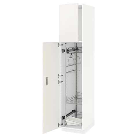 METOD высокий шкаф с отд д/акс д/уборки 40x60x200 cm | IKEA Eesti