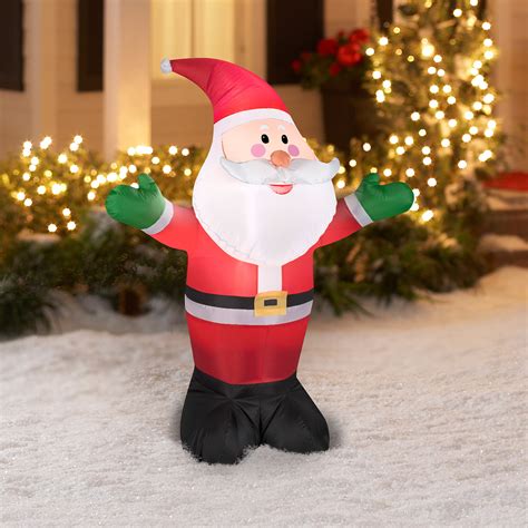 Airblown Inflatable 4 Outdoor Santa Christmas Prop