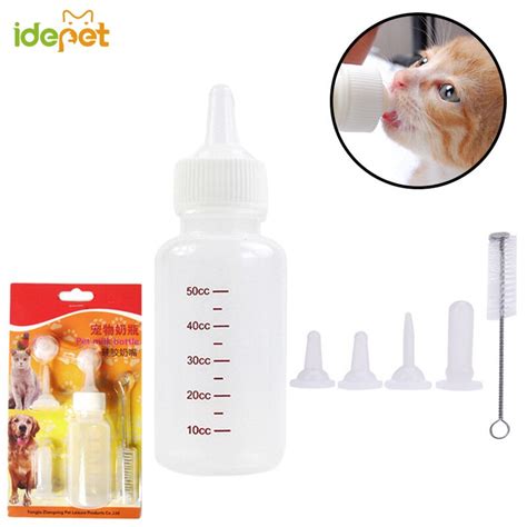 50ml Baby Dog Cat Water Bottle Kitten Feeding Bottles Dog Feeder With