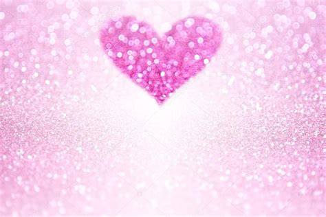 Glitter Pink Heart Wallpaper