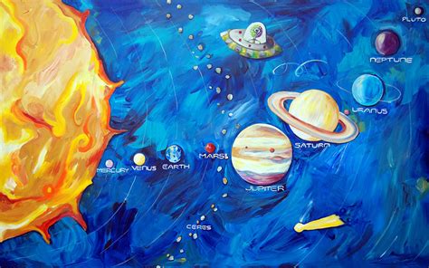 Solar System Space Art For Kids By Cici Art Factory