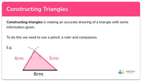 Constructing Triangles Gcse Maths Steps And Examples