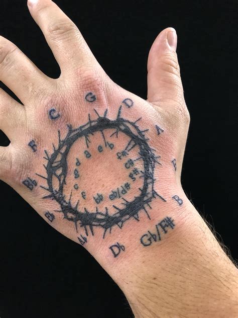 Circle Of Fifths Done By Vanessa Bytendorp At Salt Lake Tattoo Company