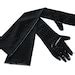 Long Black Wet Look Gloves Evening Women Gloves Elbow Gloves Etsy
