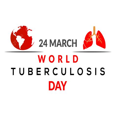 World Tuberculosis Day Vector Png Images Red World Tuberculosis Day