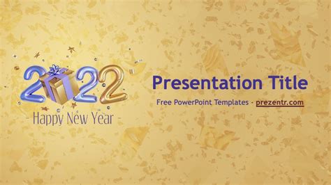 New Year 2022 Powerpoint Template Prezentr Ppt Templates
