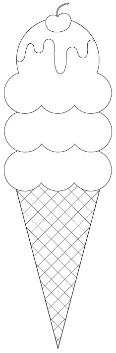Ice cream sundae coloring page. I scream, you scream, we all scream for Ice Cream!