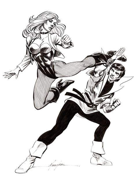 Karate Kid Vs Black Canary By Mike Grell And Simon Gough In Travis