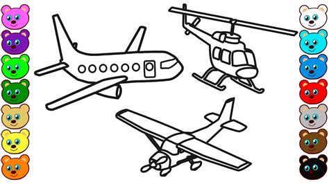 This drawing of helicopter can be fine for toddlers and older kids. Coloring for Kids with Aircraft & Helicopter - Coloring ...