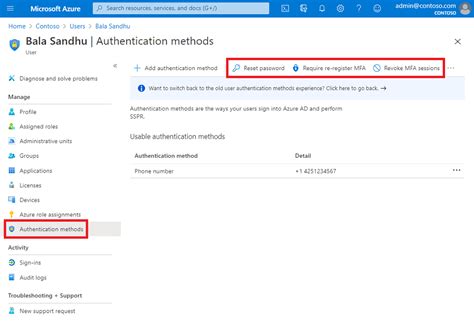 Azure Ad Is It Possible To Remove The Authentication Method Under Hot