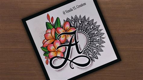 Letter A Alphabet Mandala Artmandala Art Mandala Art Easy