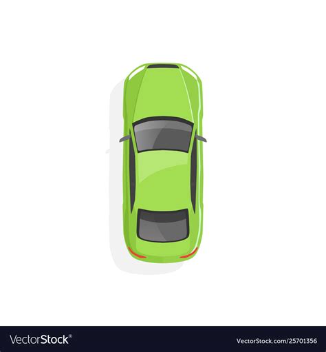 Green Car Icon Top View Royalty Free Vector Image