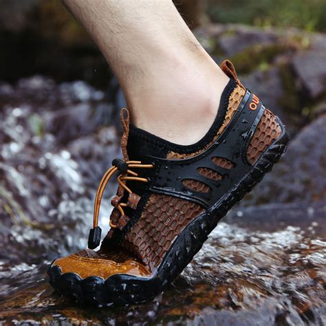 Large Size Men Mesh Slip Resistant Outdoor Hiking Wading Water Shoes