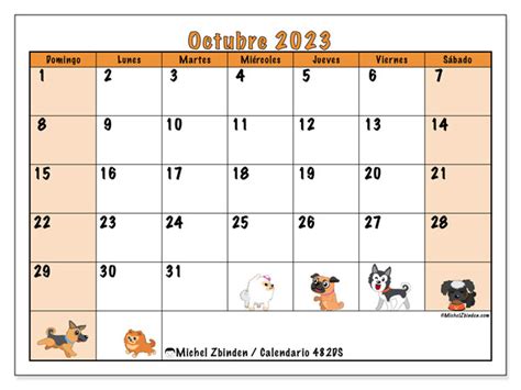 Calendario Octubre De 2023 Para Imprimir “482ds” Michel Zbinden Co