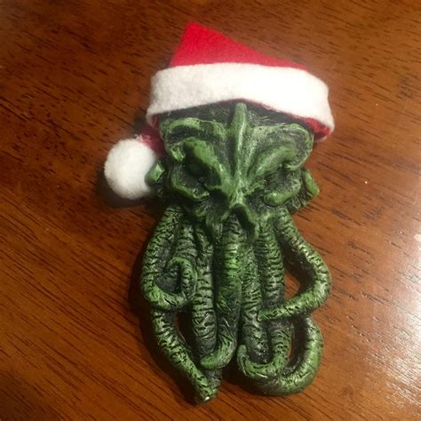 Cthulhu Christmas Ornament By Voodoowilly On Etsy Christmas Ornaments