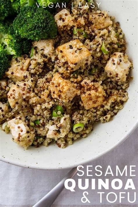 Sesame Quinoa Tofu The Simple Veganista