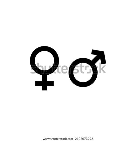 Gender Icon Symbol Sex Symbol Vector Stock Vector Royalty Free 2102073292 Shutterstock