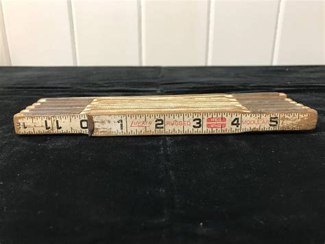 Lufkin Red End Folding Ruler Vintage Carpenter Ruler Vintage Etsy