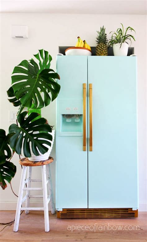 How To Paint A Fridge Inspired By A 2999 Retro Smeg A Piece Of