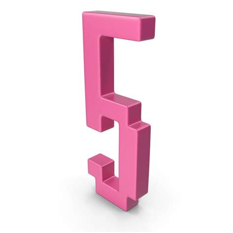Number 5 Pink 3d Envato Elements