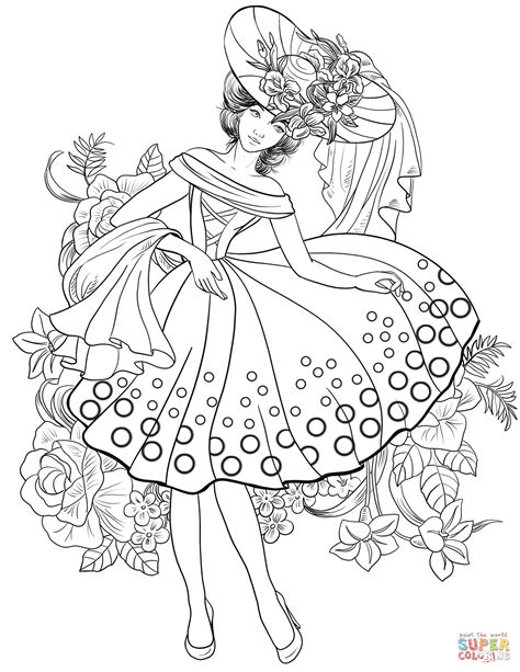 1950s Pin Up Coloring Pages Coloring Pages