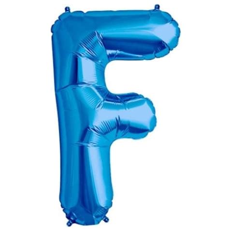 34″ Blue Letter “f” Foil Mylar Balloon Balloon Warehouse™