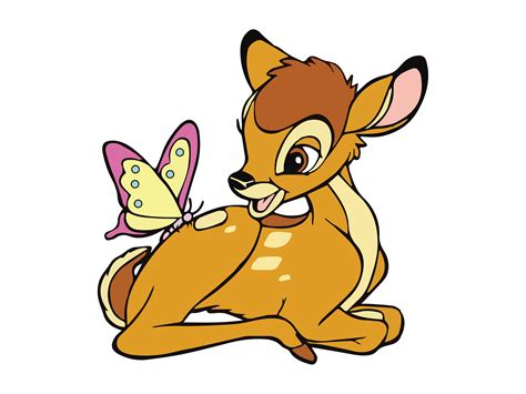 Instant Download Bambi Svg Png Cartoon Deer Cute Svg Png Etsy