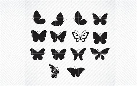 Butterfly Silhouette Butterflies Grafik Von Svg Den · Creative Fabrica