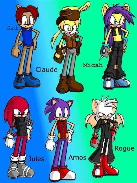 Sonic Genderbending Males By Blusilvrpaladin On Deviantart