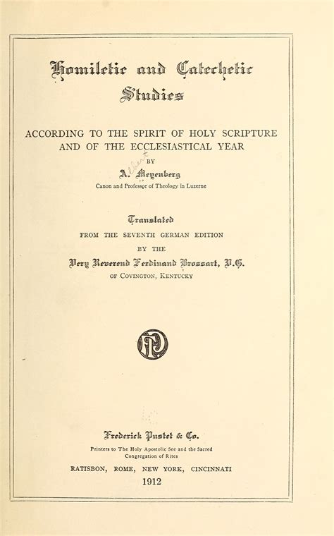 Homiletic and catechetic studies, according to the spirit of Holy