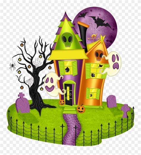 Halloween Haunted House Clipart Png Download 347587 Pinclipart