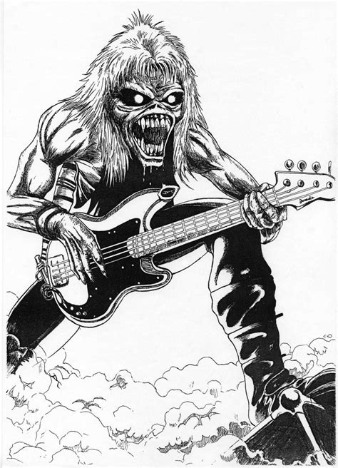 Eddie De Iron Maiden Iron Maiden Eddie Iron Maiden Heavy Metal Art