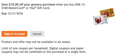 The daily atm withdrawal limit is $1,220, and the cash load limit is $5,000. Kroger: $10 Credit with $100 Visa/MC Gift Purchase ...