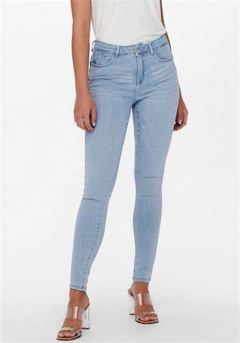 Only Skinny Fit Jeans Onlpower Mid Push Up Sk Dnm Azg944 Noos Normale Leibhöhe