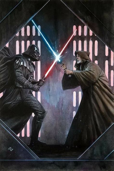 Star Wars 40th Anniversary Variant Cover Darth Vader Vs Obi Wan
