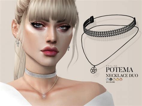 The Sims Resource Potema Necklace Set By Pralinesims • Sims 4 Downloads